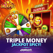 Triple Money Jackpot Spicy! slot game - colorful and vibrant reels